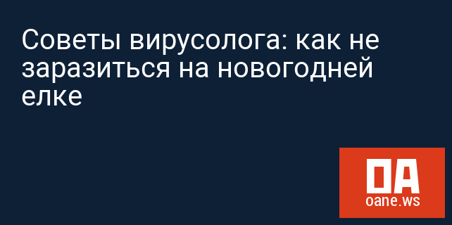 Советы вирусолога: как не заразиться на новогодней елке