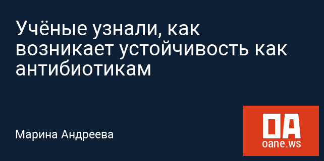 Учёные узнали, как возникает устойчивость как антибиотикам Учёные узнали, как возникает устойчивость как антибиотикам